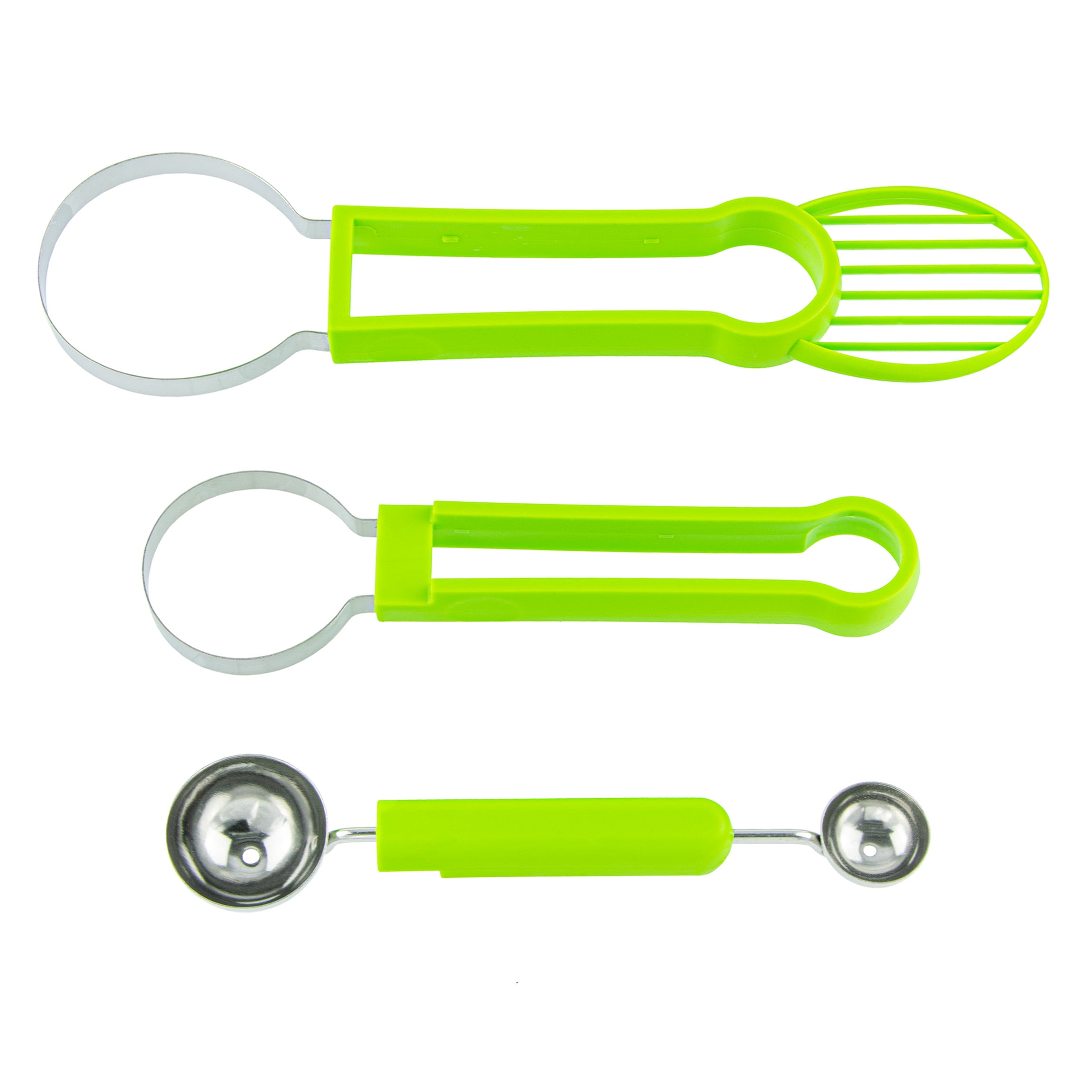 Smart Home Stainless Steel 3-Piece Fruit and Vegetable Carving Tool Set