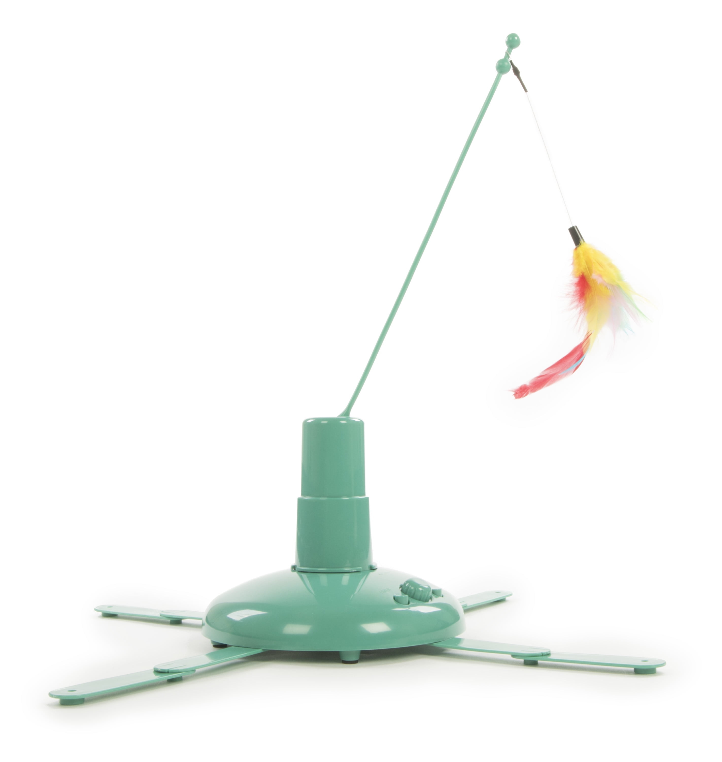 SmartyKat Loco Motion Electronic Motion Teaser Wand Cat Toy, Battery Powered