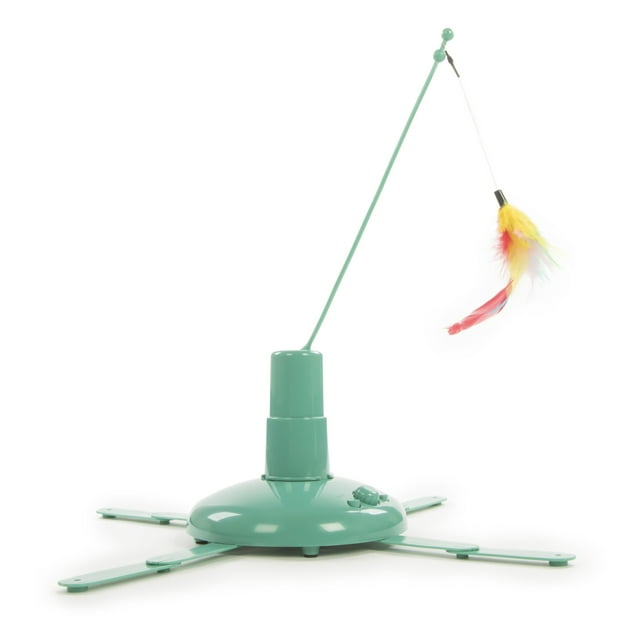 SmartyKat Loco Motion Electronic Motion Teaser Wand Cat Toy, Battery Powered