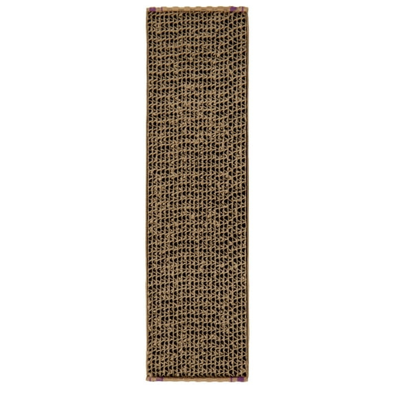 SmartyKat Super Scratcher Reversible Catnip Infused Corrugated Cardboard Cat Scratching Floor Pad