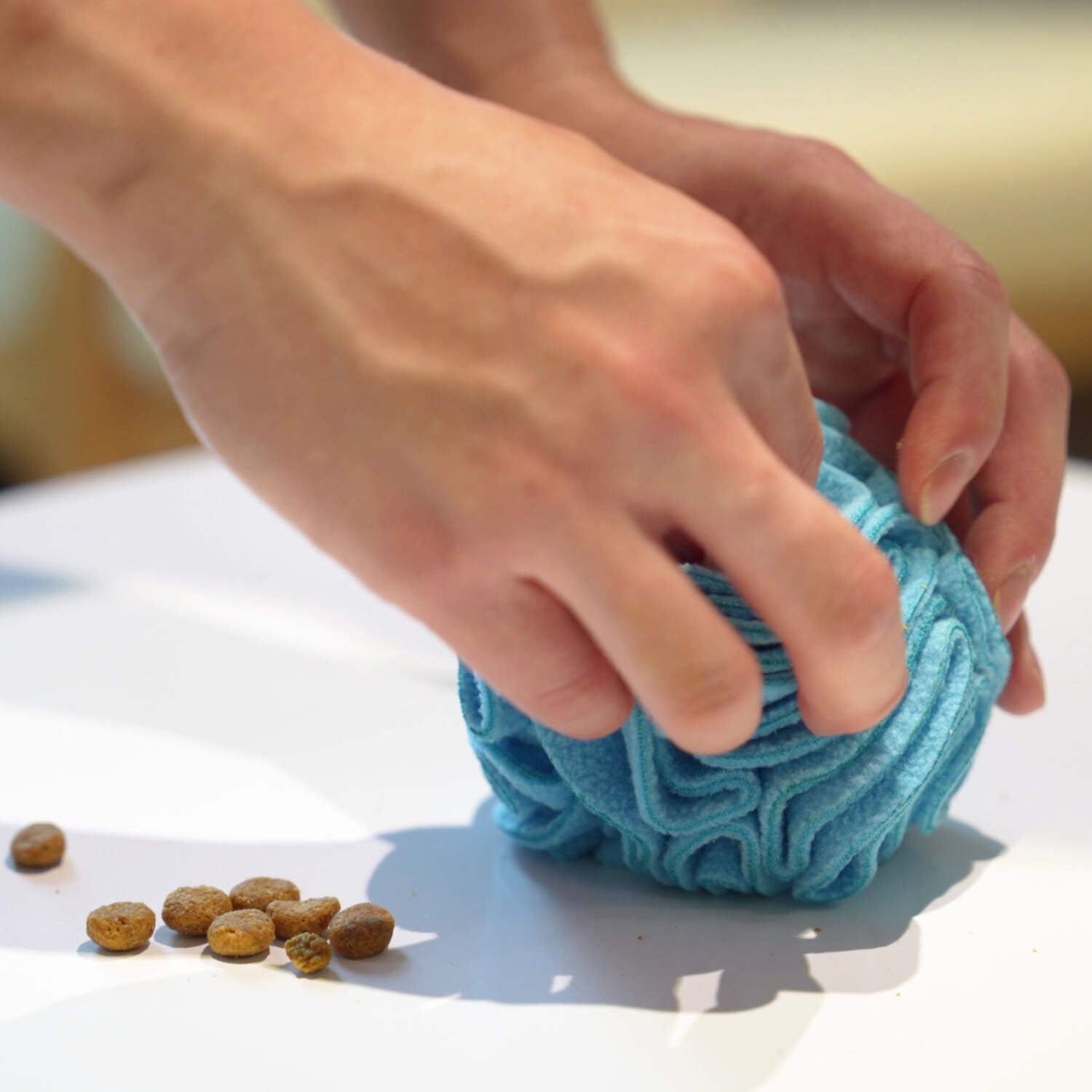 Snuffle Interactive Foraging Dog Puzzle Ball Toy for Puppy and Adult