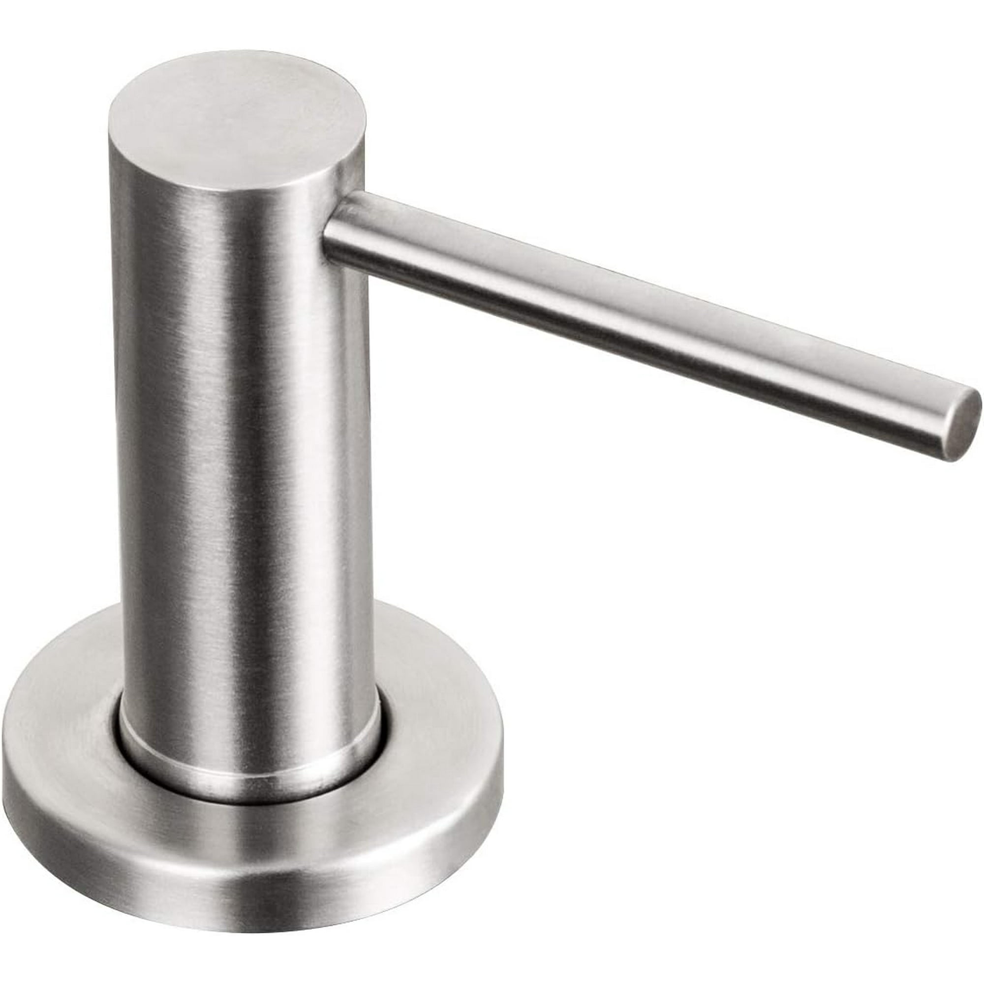 Soap Dispenser for Kitchen Sink Brushed Stainless Steel Countertop Pump Hand Lotion Built in Bottlend Silver
