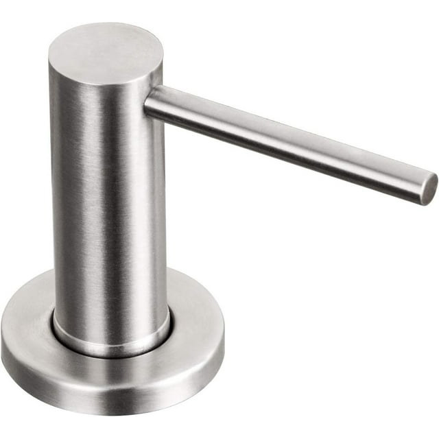 Soap Dispenser for Kitchen Sink Brushed Stainless Steel Countertop Pump Hand Lotion Built in Bottlend Silver