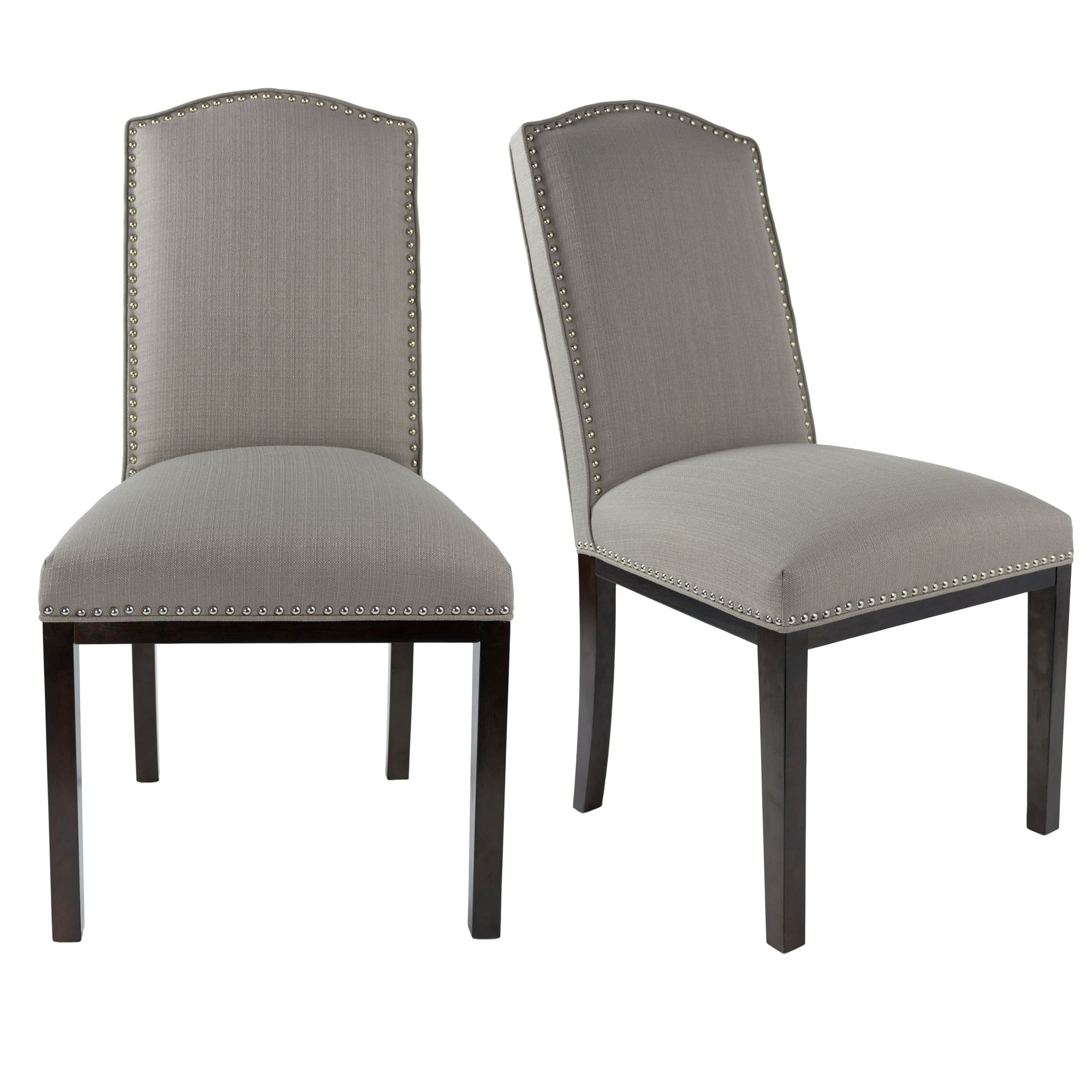 Sole Designs Sole Design Allison Modern Upholstered Camel Back Dining Chair greyish-brown