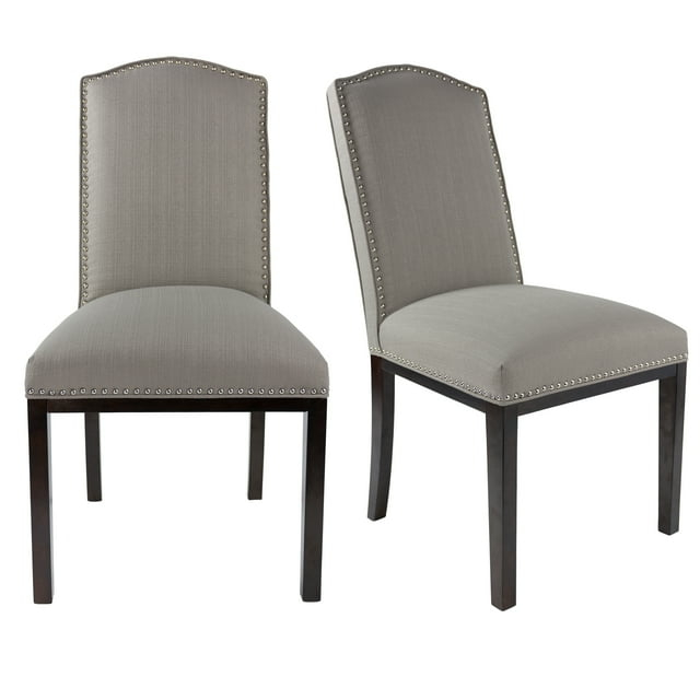 Sole Designs Sole Design Allison Modern Upholstered Camel Back Dining Chair greyish-brown