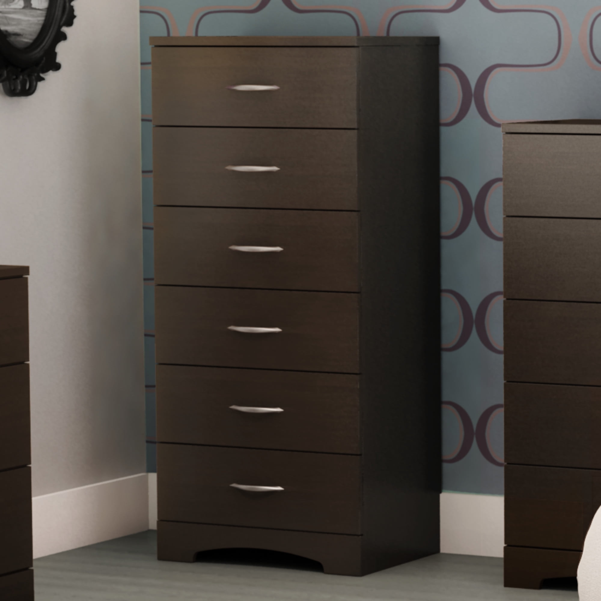 South Shore Step One, Contemporary Chest, Brown