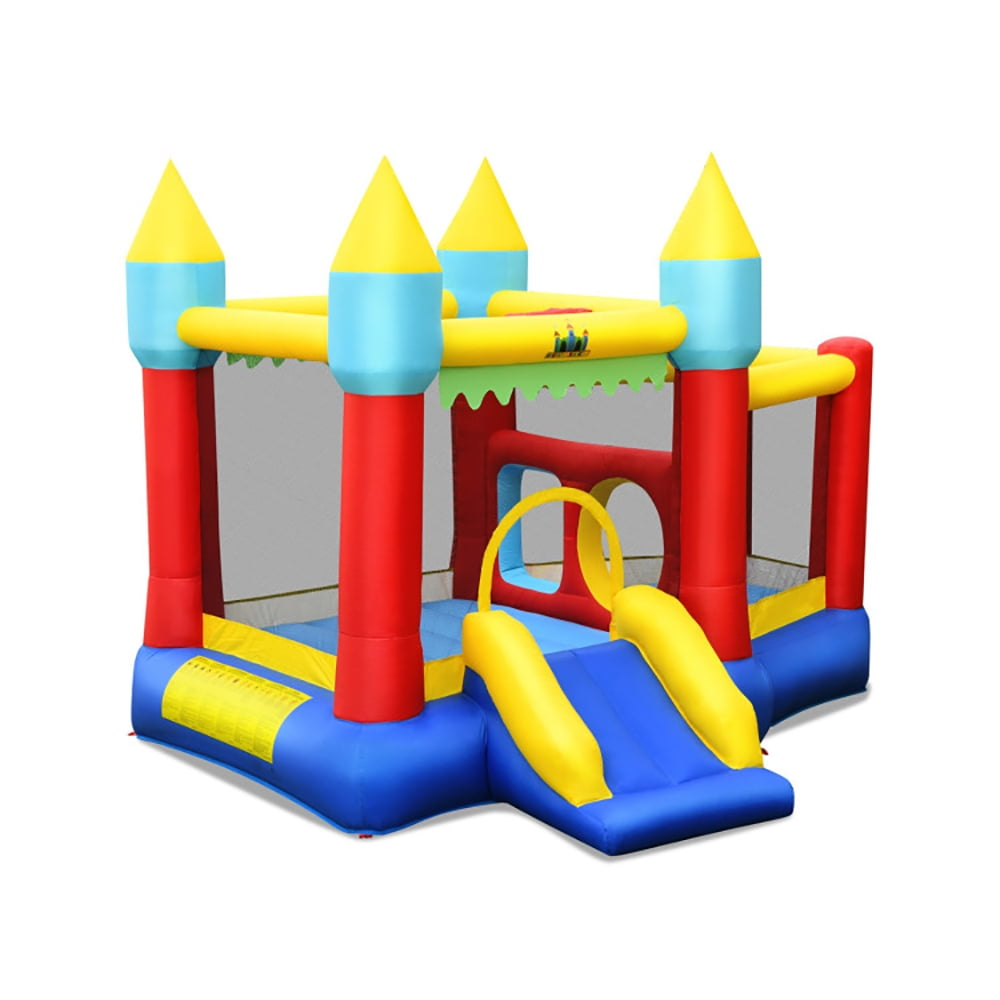 Spaco Kid's Inflatable Bouncer with Jumping Area and 480W Blower, Jumping Family Backyard Bouncy, Durable Sewn with Extra Thick Material, Idea for Kids