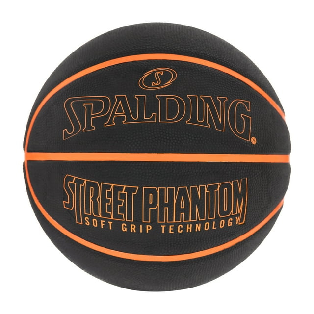Spalding Street Phantom 29.5" Outdoor Basketball - Neon Orange/Black