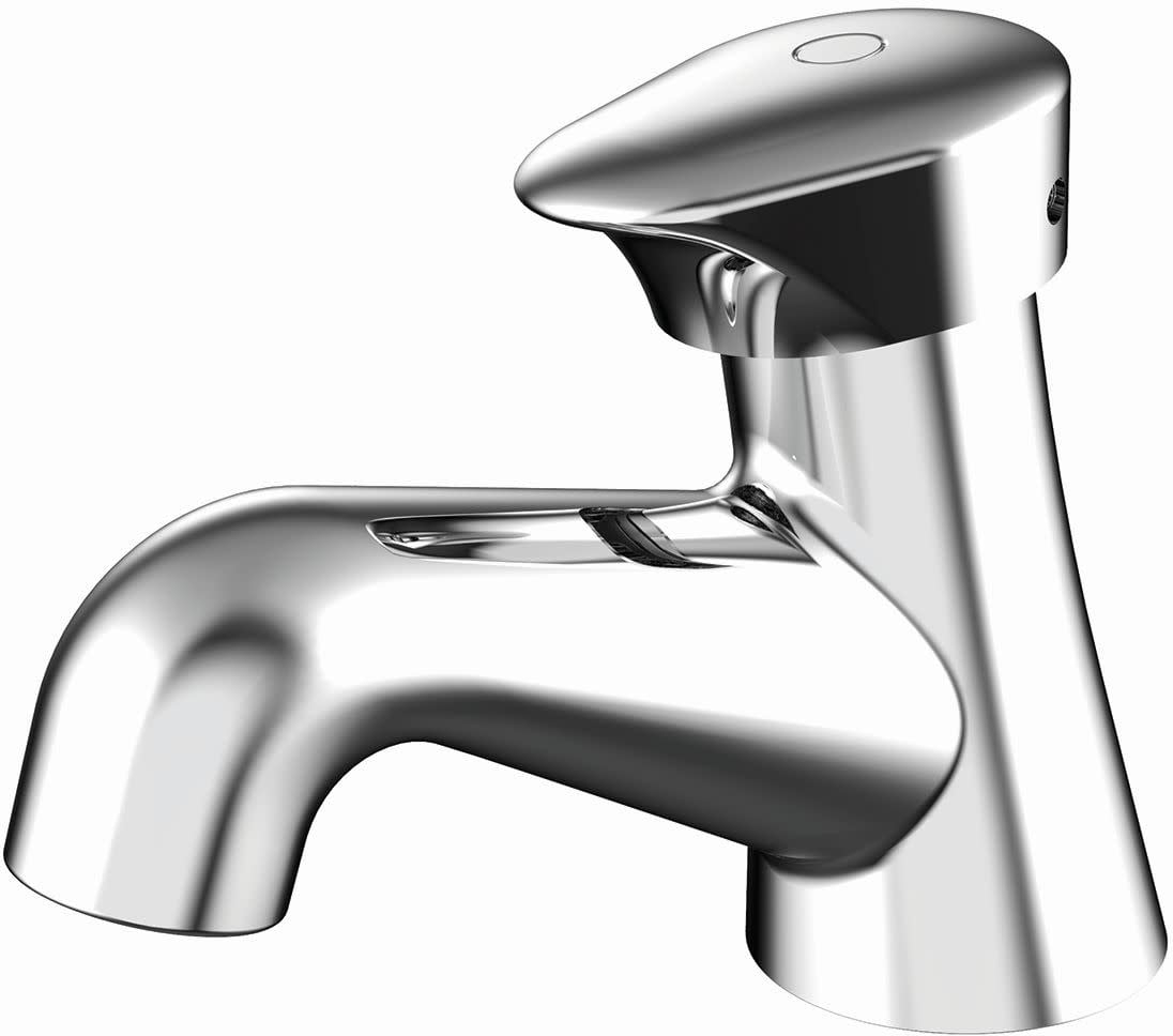 Easy-Push Single Hole Bathroom Faucet