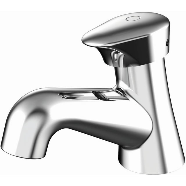 Easy-Push Single Hole Bathroom Faucet