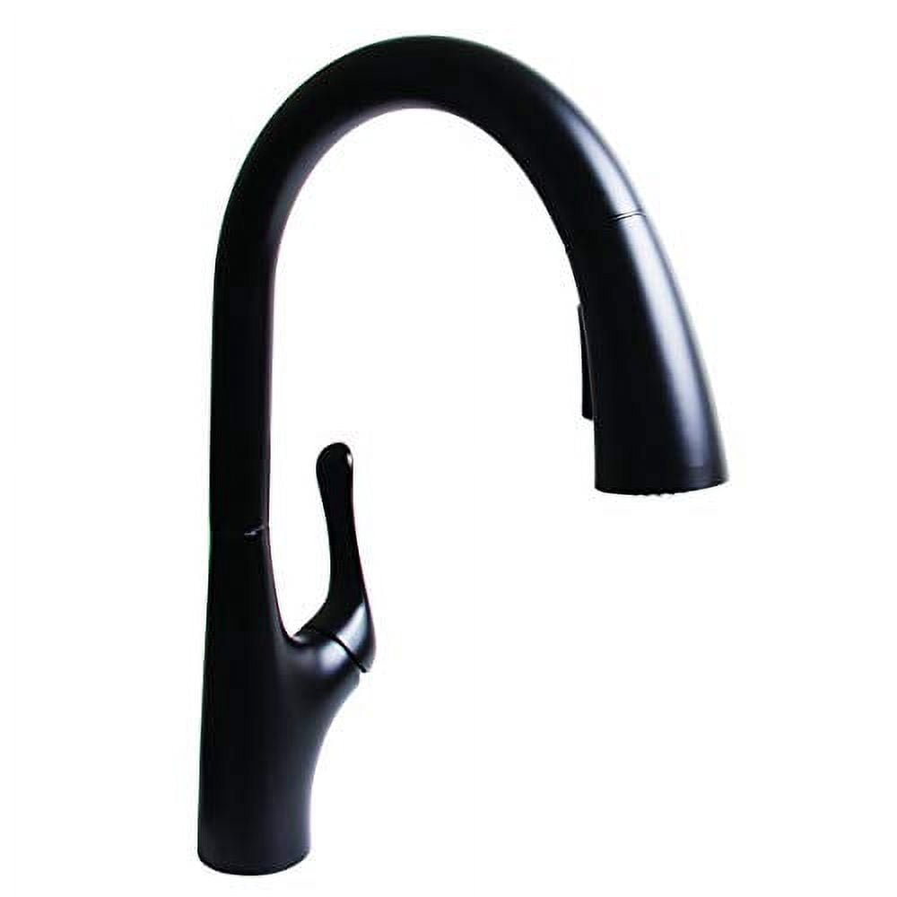 Speakman SB-2142-MB Chelsea Spring Kitchen Faucet with Pull Down Sprayer, Matte Black