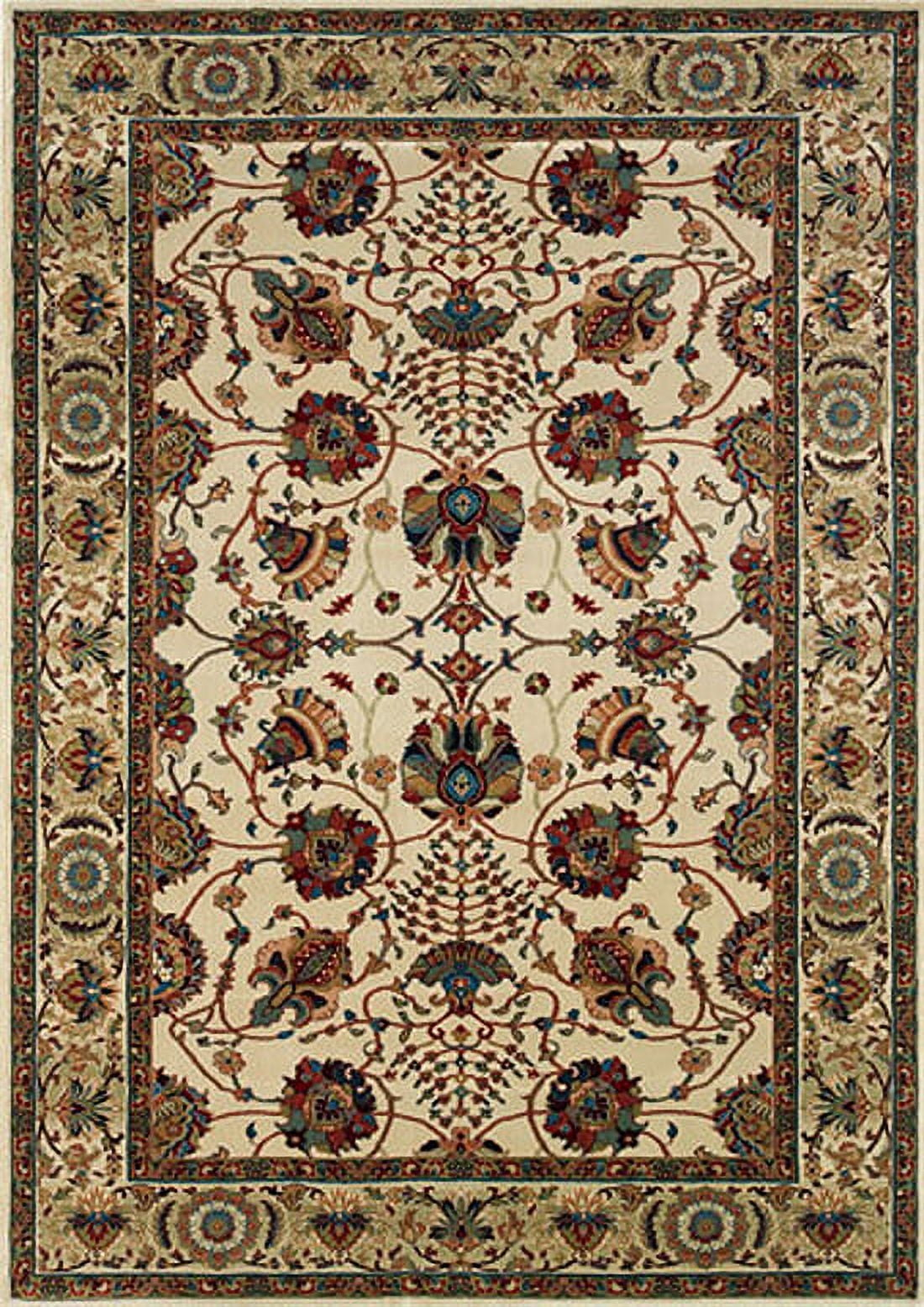 Oriental Weavers Ariana Area Rug 431O3 Ivory Persian Vines 6' 7" x 9' 6" Rectangle