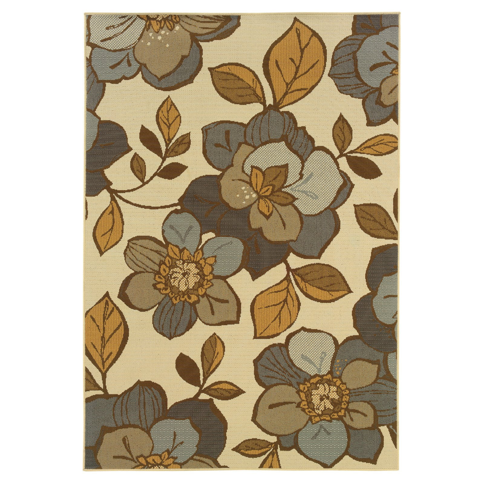 Sphinx Bali Indoor/Outdoor Area Rug 9448M Ivory Patio Magnolia 1' 9" x 3' 9" Rectangle