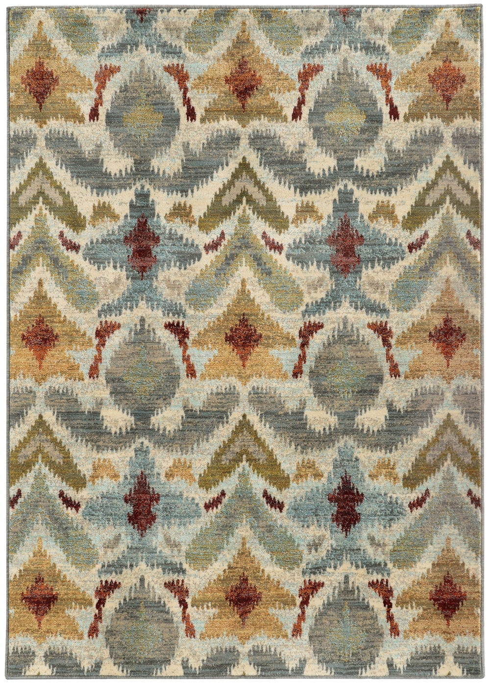 Sphinx Sedona Area Rug 6371C Ivory Curves Trees 2' 3" x  7' 6" Rectangle