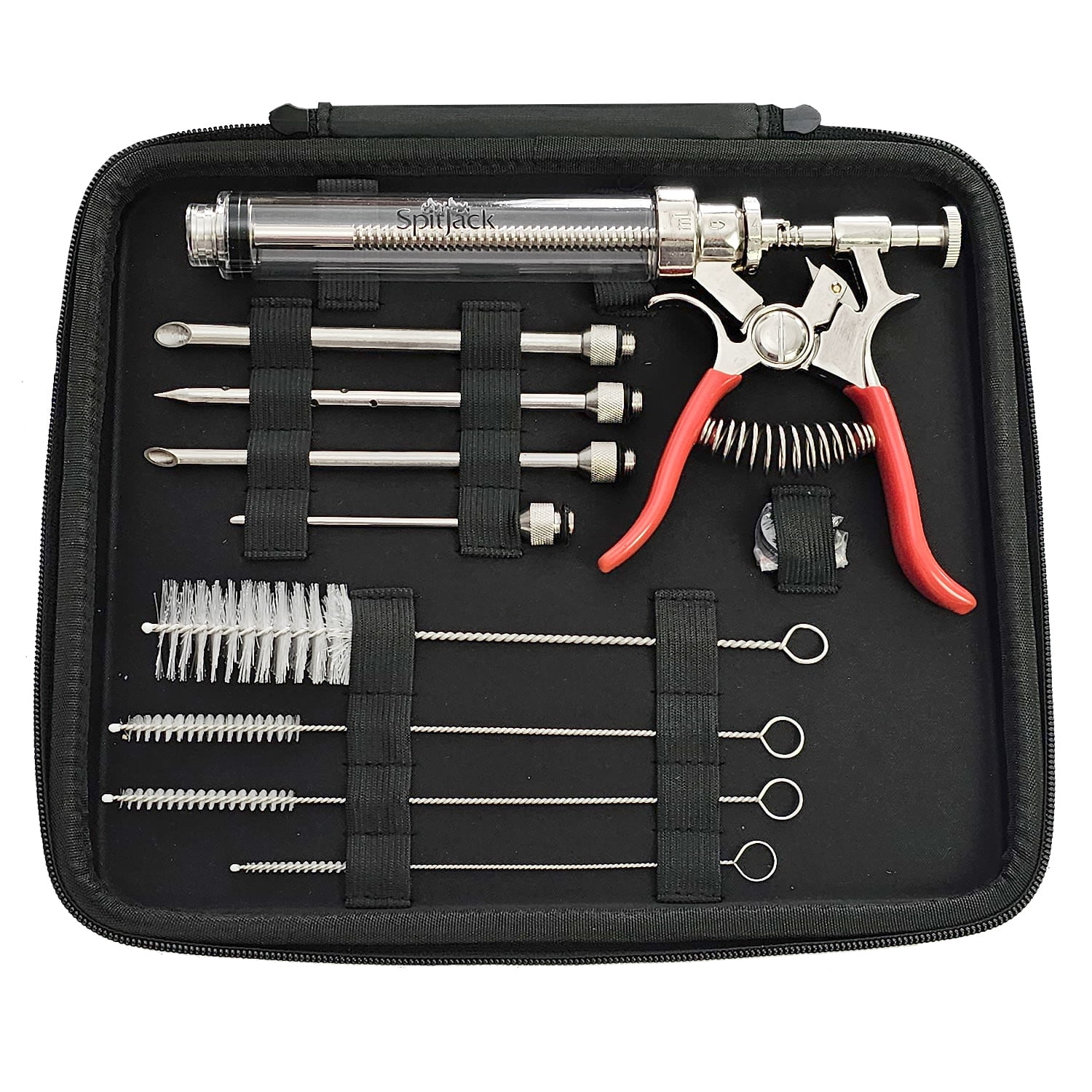 SpitJack PULSE Meat Injector Gun with Syringe for BBQ