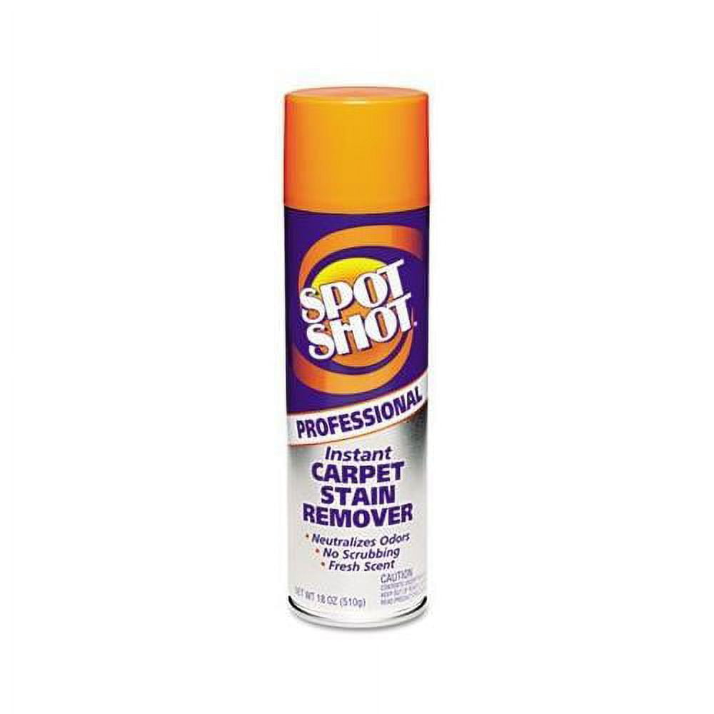 Spot Shot Professional Instant Carpet Stain Remover 18 oz Aerosol Spray, 12/Carton