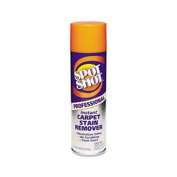 Spot Shot Professional Instant Carpet Stain Remover 18 oz Aerosol Spray, 12/Carton