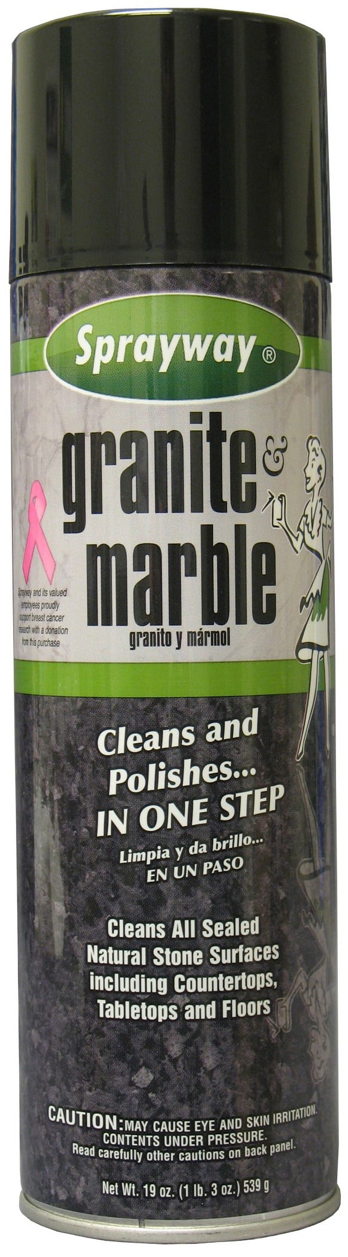 Sprayway Granite & Marble Cleaner Spray, 19 Oz