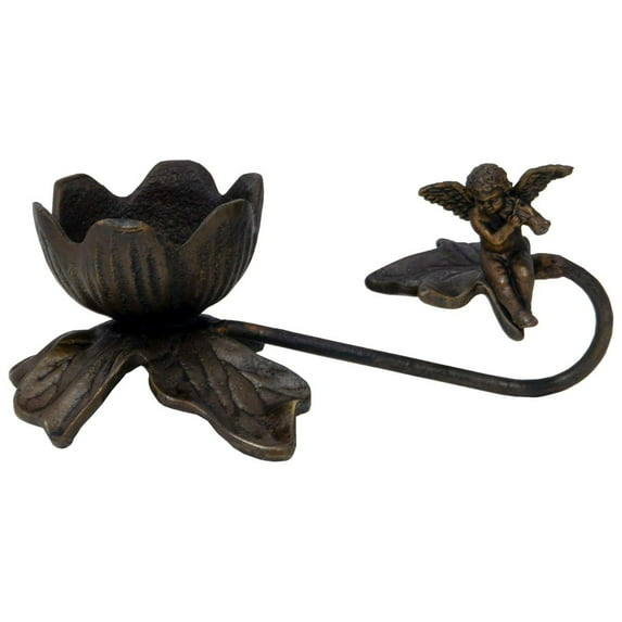 Springdale 3"H Angel Violin Metal Candle Holder (Candles Not Included)