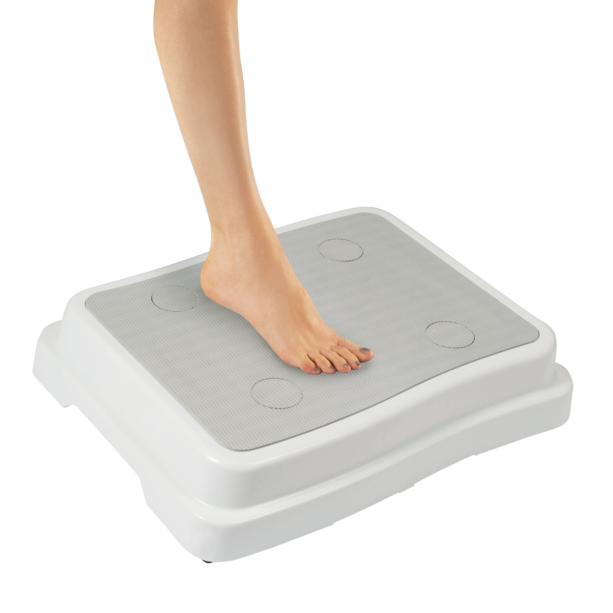 Stackable 4-Inch Bathroom Safety Step with Rubber Top