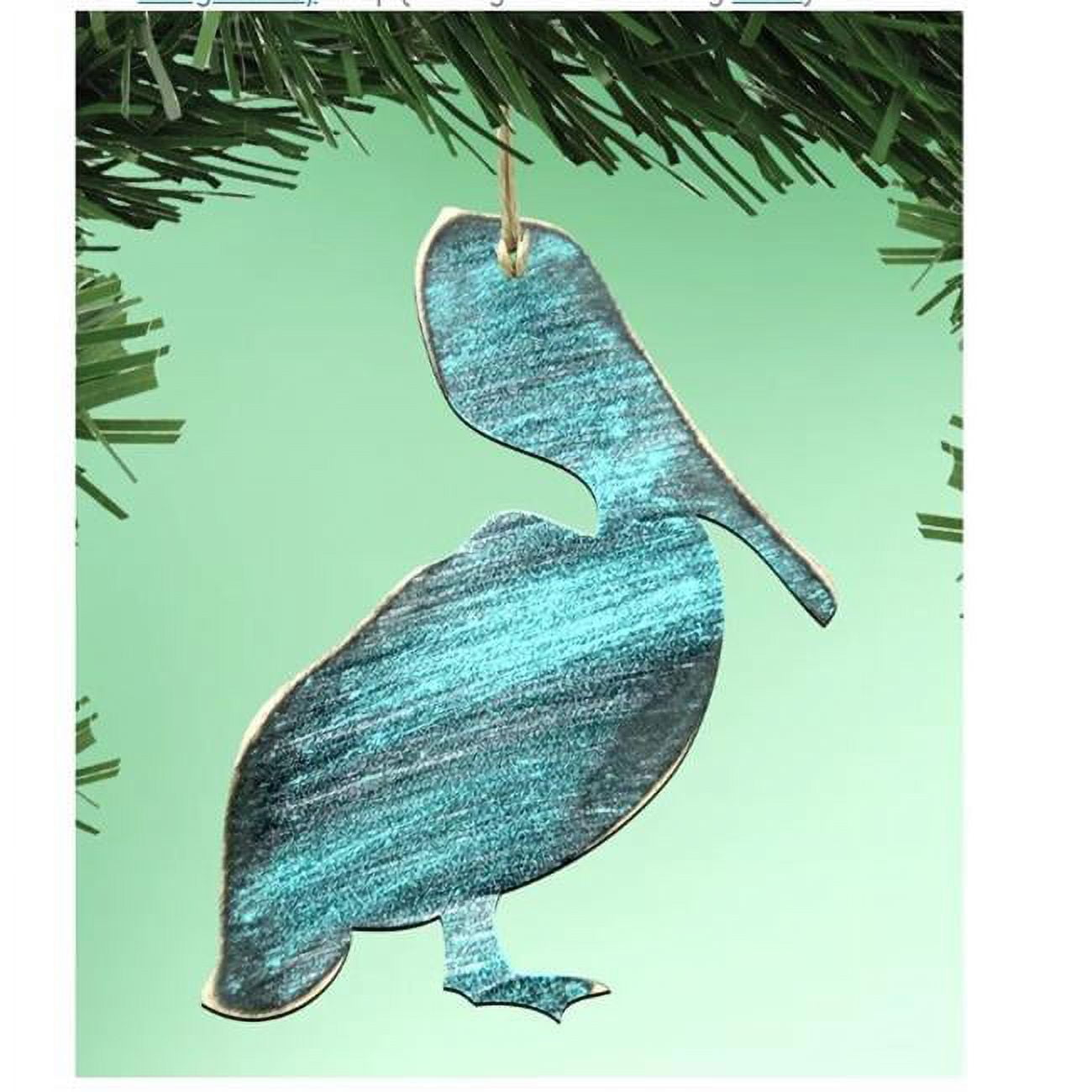 Standing Pelican Art on Board Wall Decor