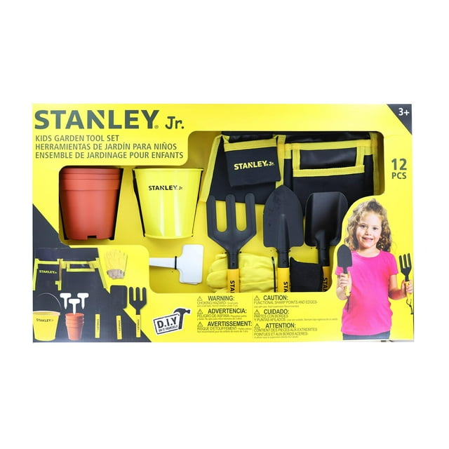 Red Tool Box Stanley Jr. 12 Piece Garden Tool Set