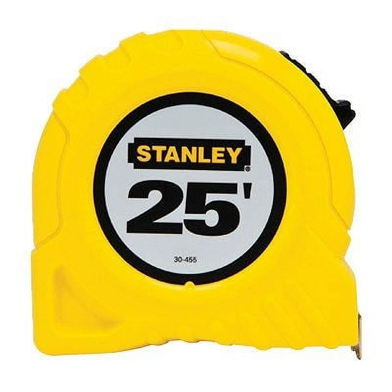 Stanley Bostitch Power Return Tape Measure, Plastic Case, 1" x 25ft, Yellow