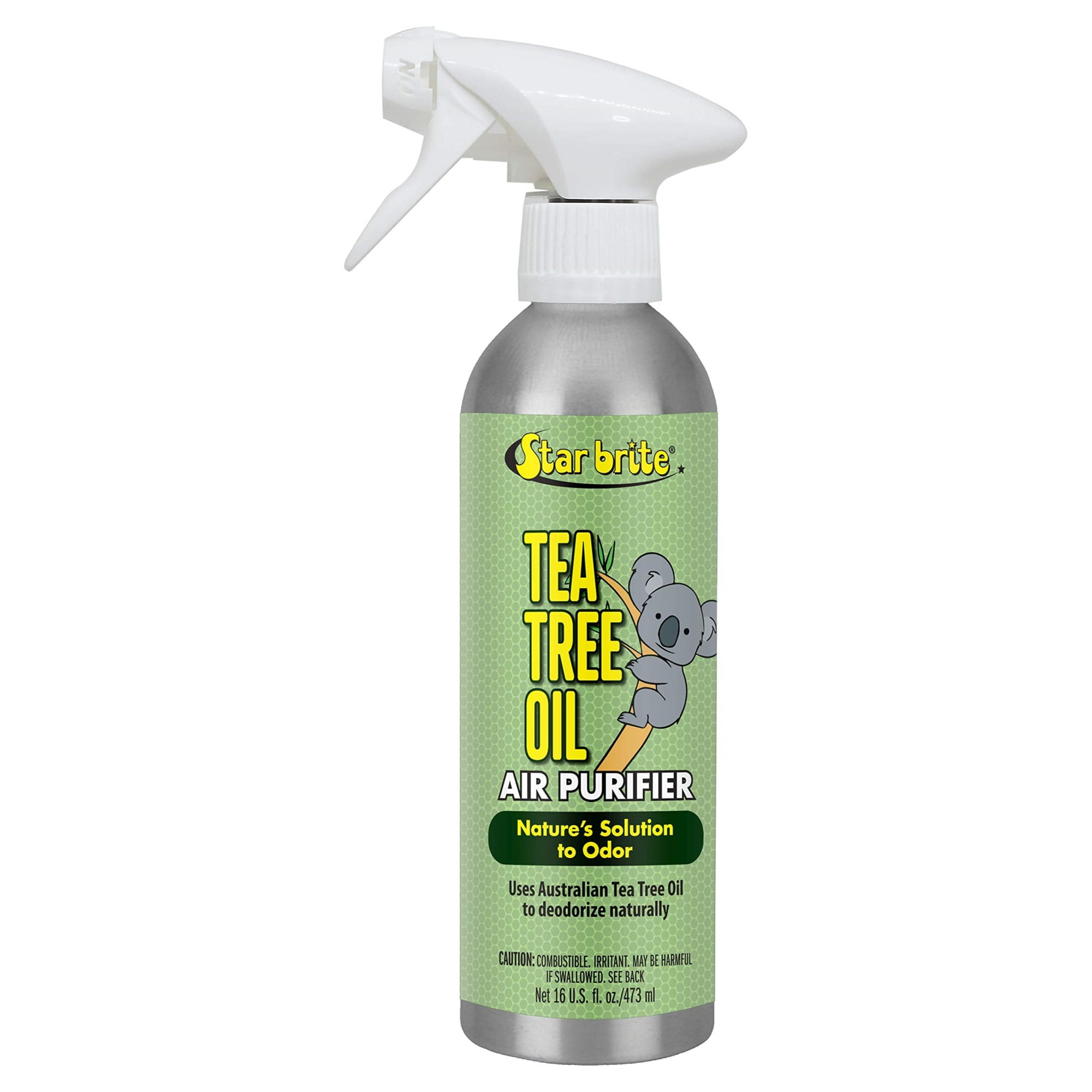 STAR BRITE ATTIA-Certified Pure Australian Tea Tree Oil - Natural Air Purifier Spray, 16 oz - Eliminates Odors, Ideal for Boats, RVs, Homes, and Offices (096516)