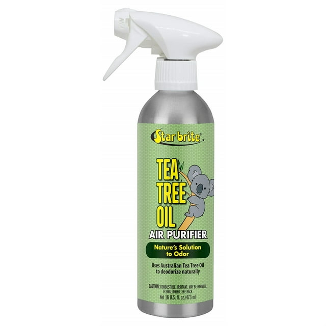 STAR BRITE ATTIA-Certified Pure Australian Tea Tree Oil - Natural Air Purifier Spray, 16 oz - Eliminates Odors, Ideal for Boats, RVs, Homes, and Offices (096516)