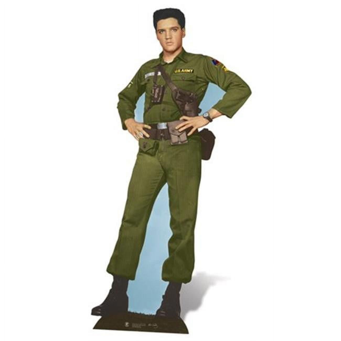 Star Cutouts Elvis Army Days Cardboard Standup