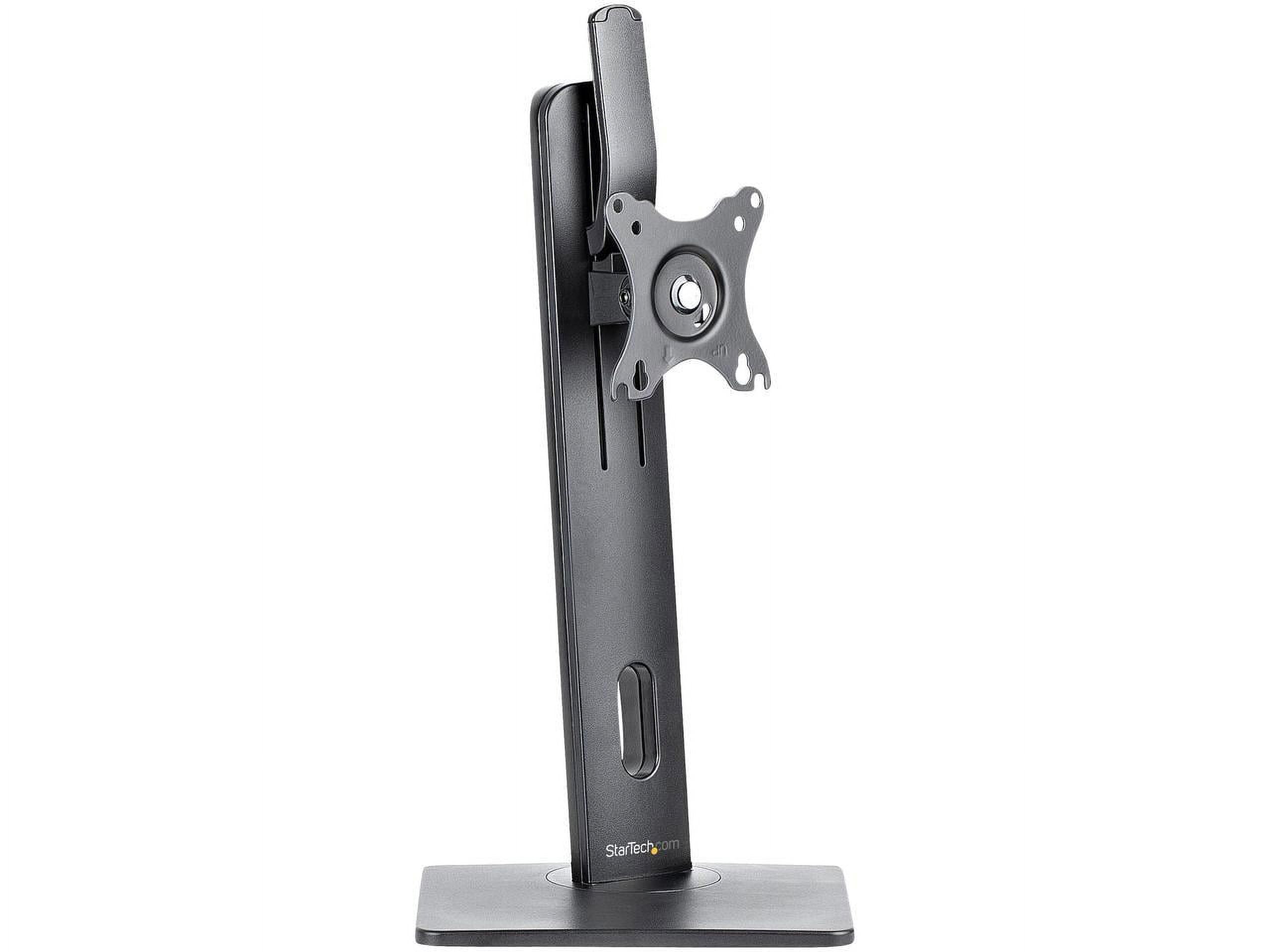 StarTech Free Standing Single Monitor Mount - Height Adjustable Monitor Stand - For VESA Mount Displays up to 32" (15lb/7kg) - Ergonomic Monitor Stand for Desk - Tilt/Swivel/Rotate