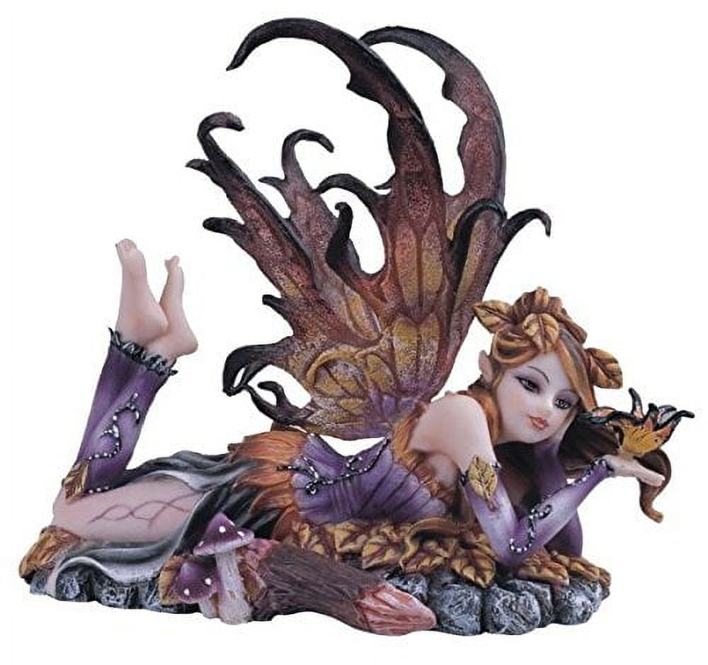 StealStreet Purple Fairy with Gold Butterfly Collectible Figurine Decor