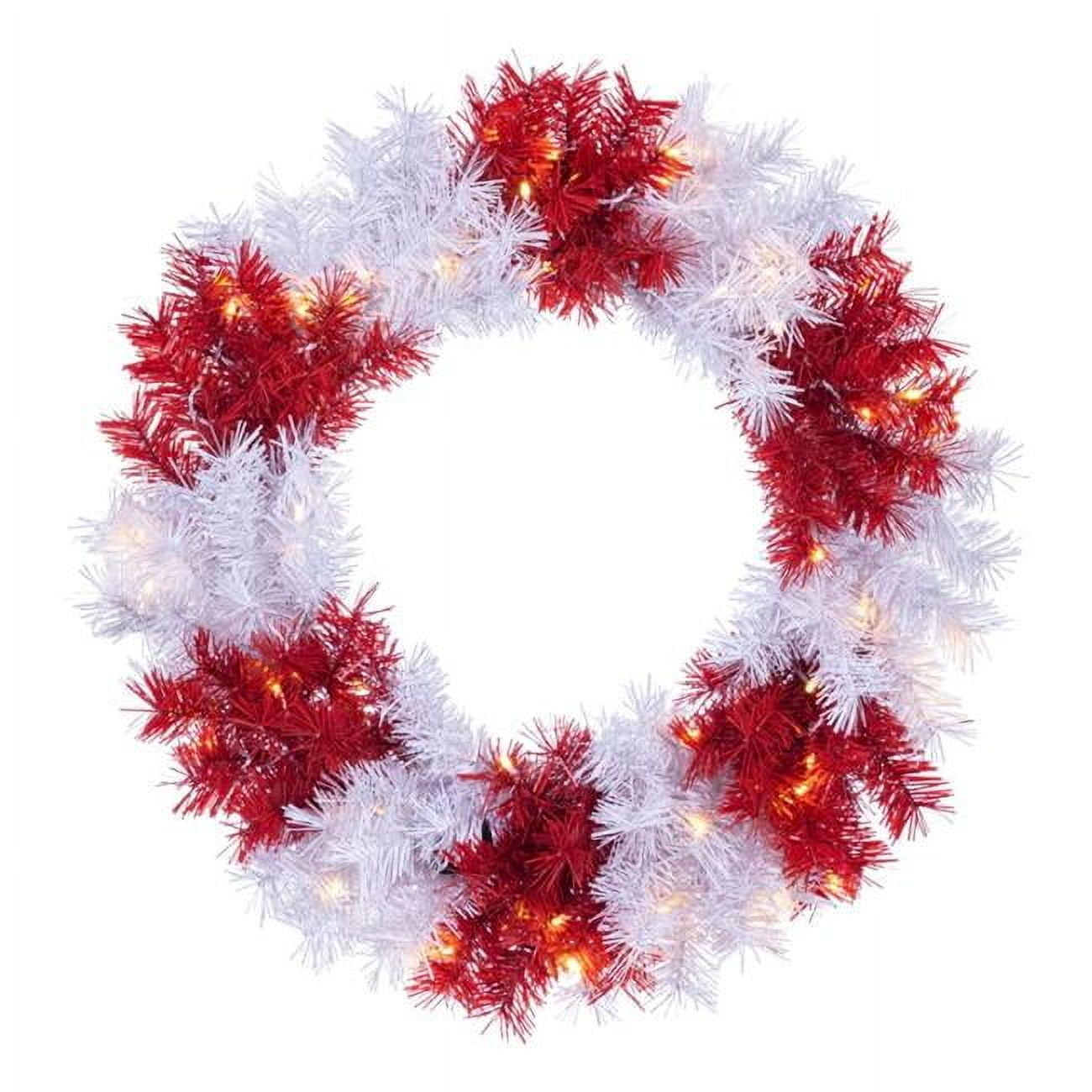Sterling Tree Company 24 in. Pre Lit Dual LED Christmas Wreath