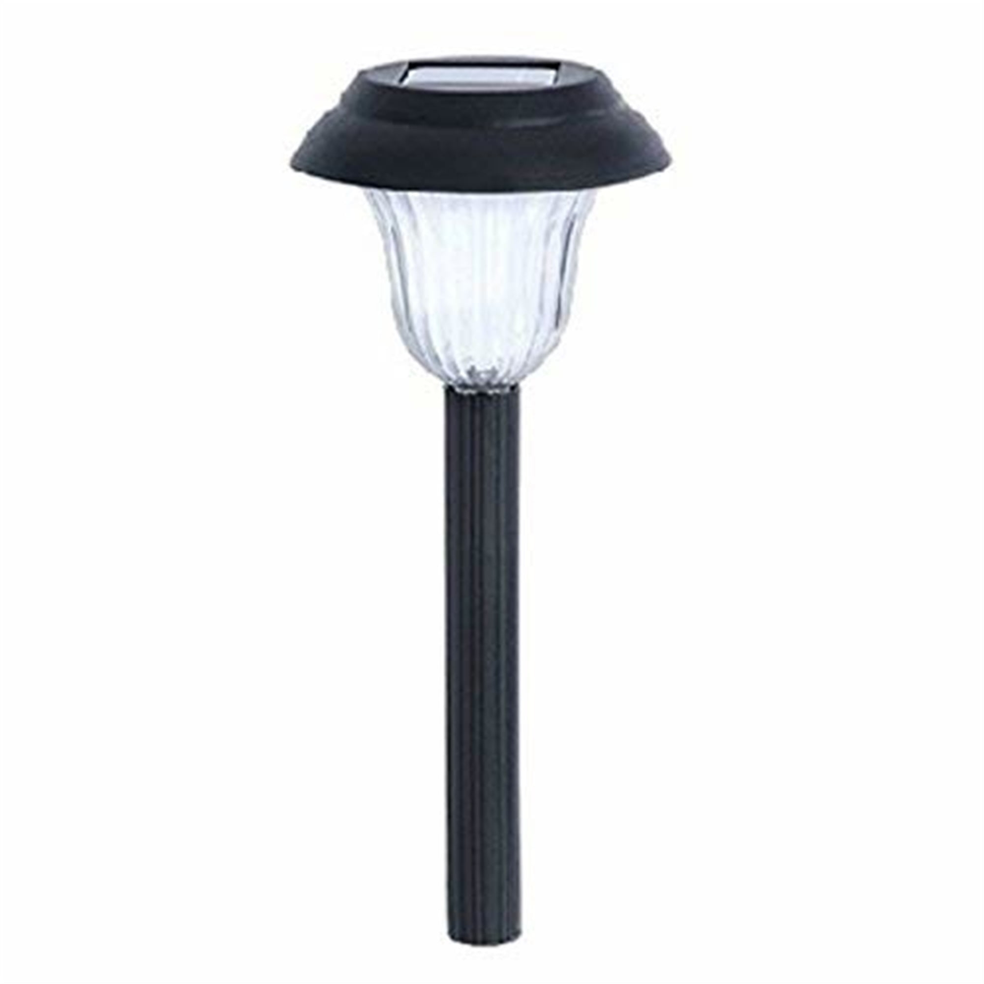 Black Solar Powered Metal Pathway Light
