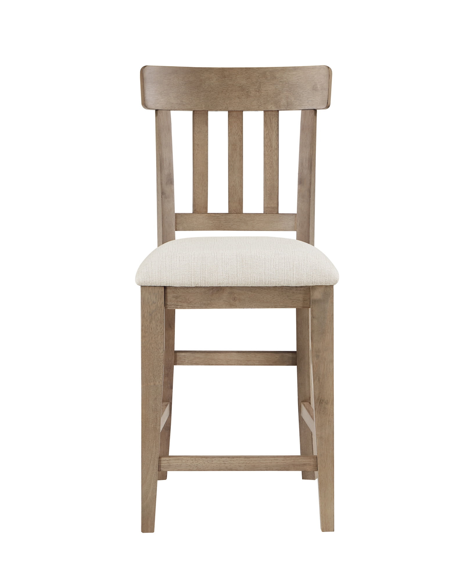 Steve Silver Napa Farmhouse Upholstered 42" Height Counter Chair, Set of 2, Cream