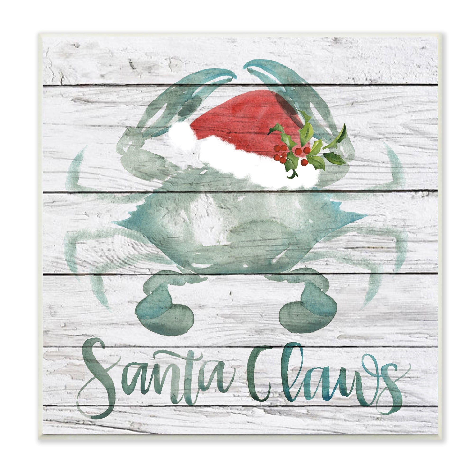 Stupell Indtries Tis the Sea Sun Phrase Christmas Sand Dollars Canvas Wall Art, 36 x 36, Design by Jennifer Paxton Parker