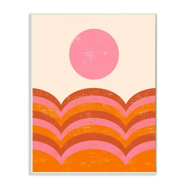 Stupell Industries " Abstract Sunset Arched Landscape " by Daphne Polselli