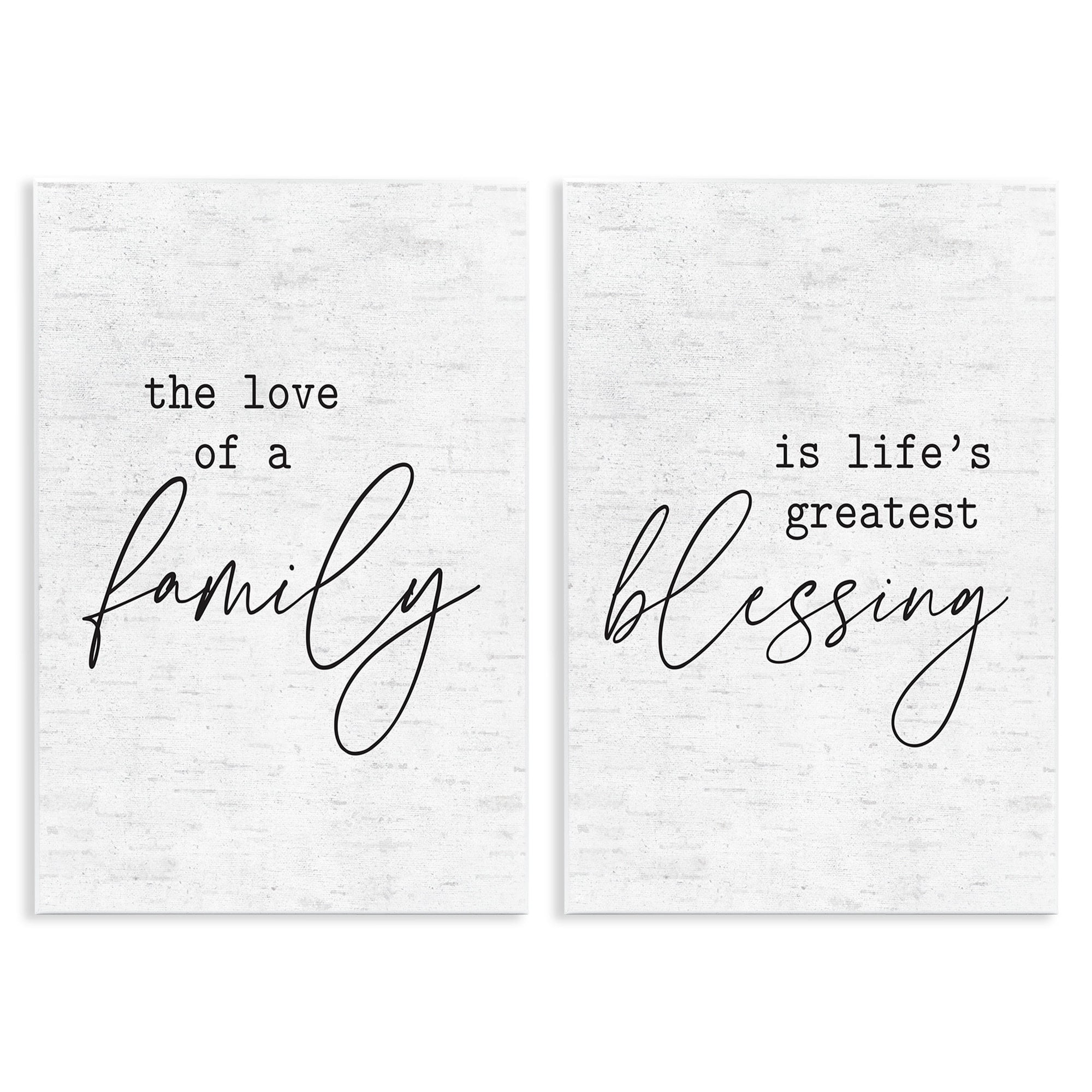 Stupell Industries Love of Family is Life's Greatest Blessing Minimal Quote Wall Plaque Design by Lettered and Lined