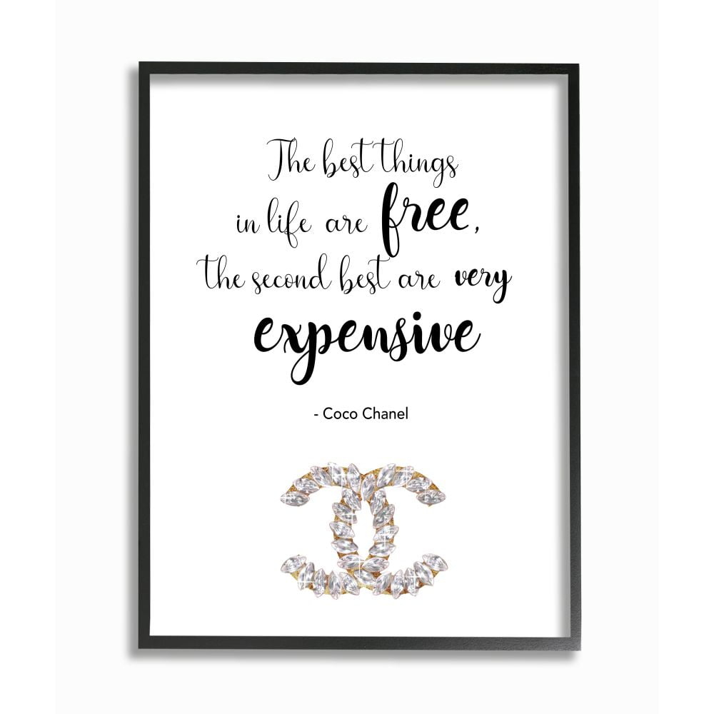Stupell Industries Segundo Mejor Diseño de Arte de Pared Enmarcado con Texto Glam de Marca de Moda de la Vida de Ziwei Li, 16" x 20", Enmarcado en Negro