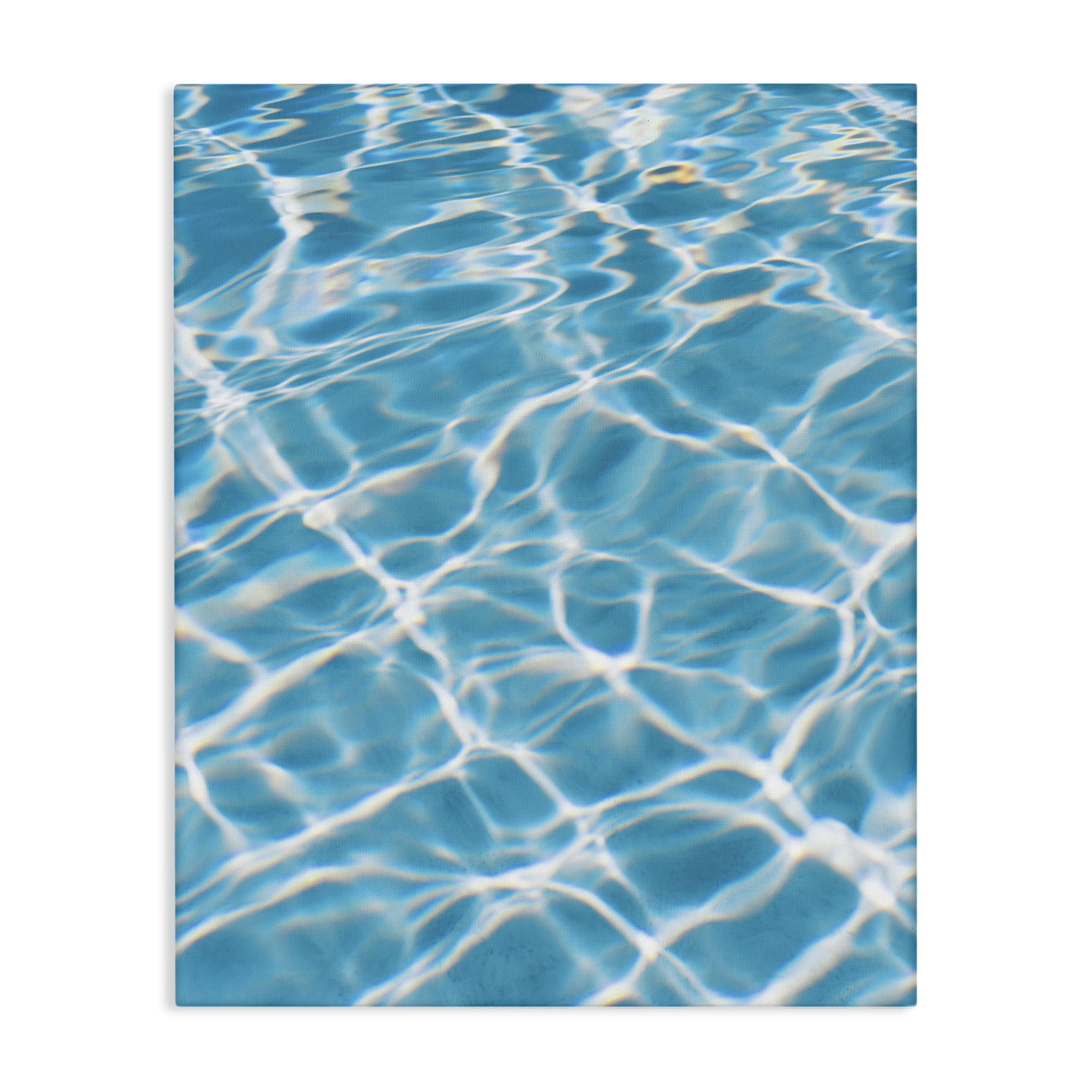 Stupell Industries Summer Water Reflection Abstract Painting Gallery Wrapped Canvas Art Print Wall Art, 24 x 30