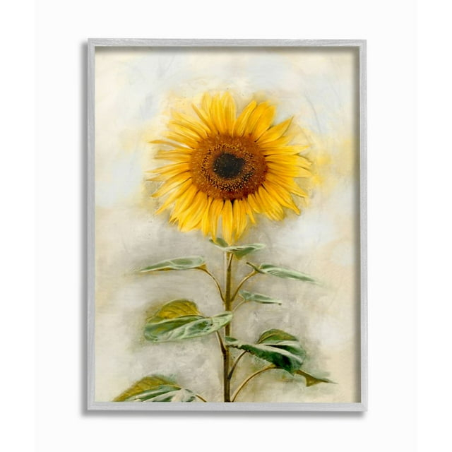 Stupell Industries Sunflower Summer Bloom with Stalk Designed by Ziwei Li