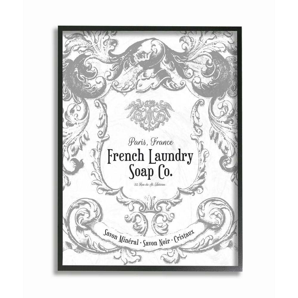 Stupell IndustriesFrench Laundry Soap Co FiligreeFramed Wall Art by Lettered and Lined