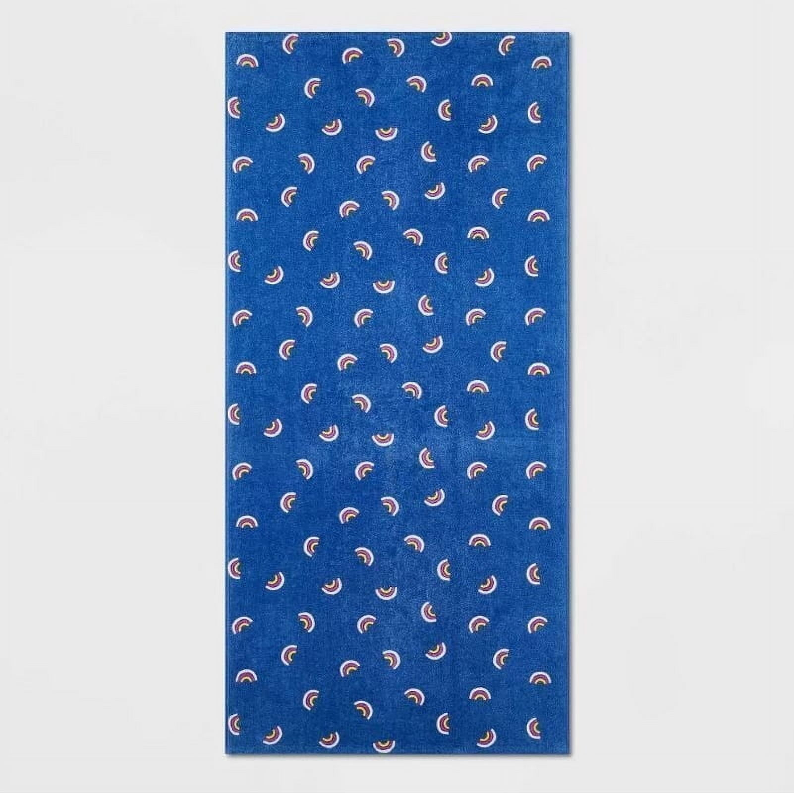 Sun Squad Rainbow Beach Towel in Blue 28x58