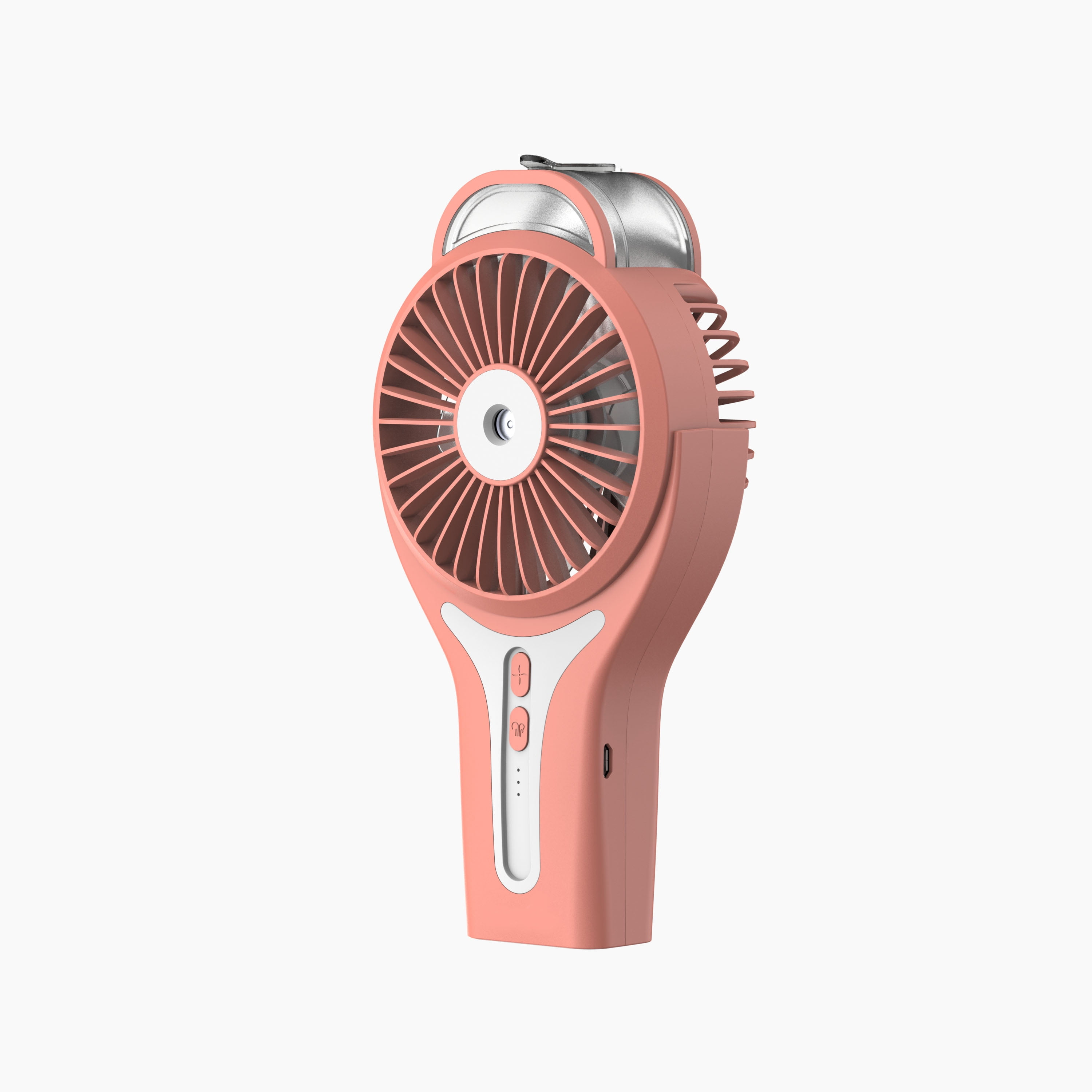 Sunneday 3" Portable Misting Fan in Coral Bell