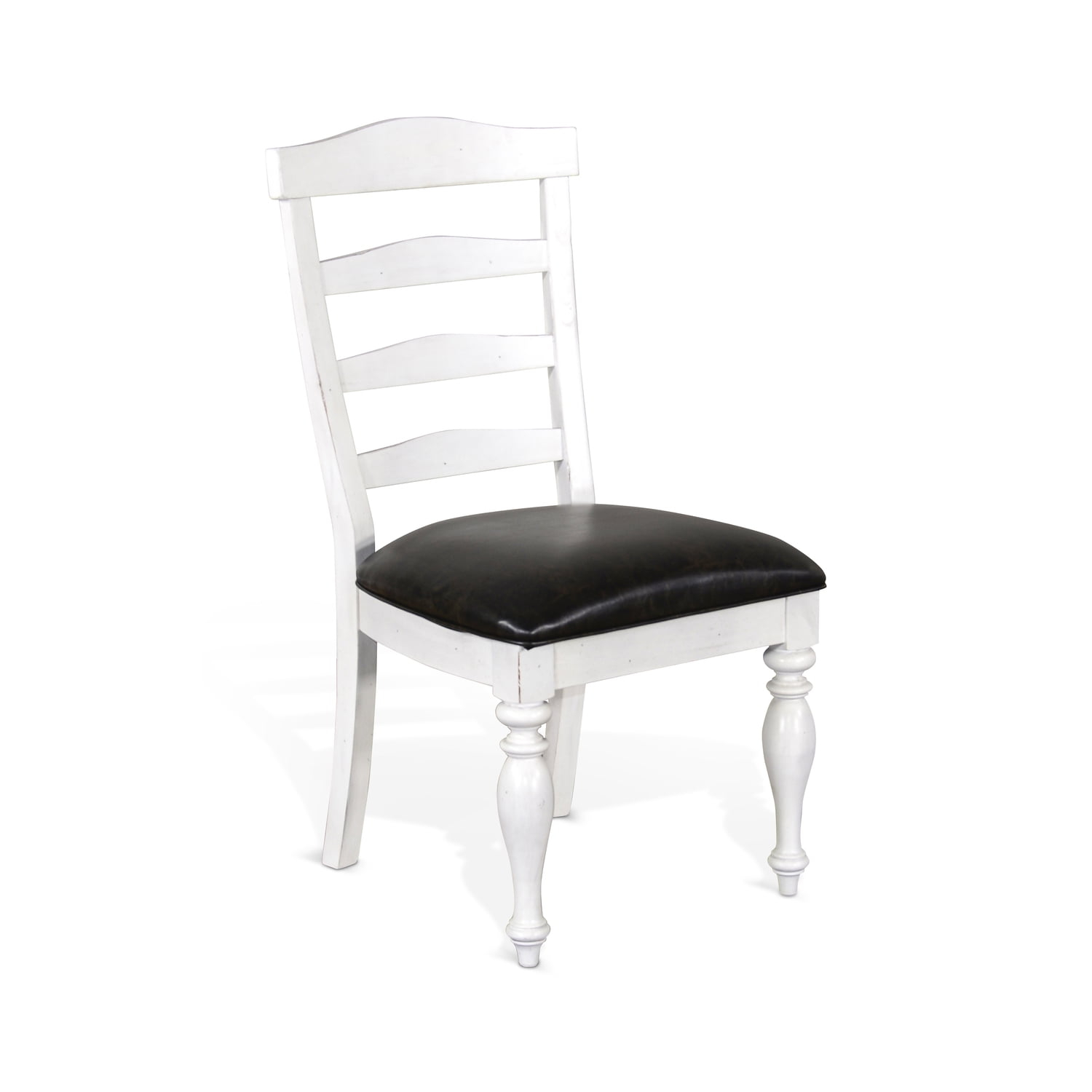 Sunny Designs Carriage House 41" Ladderback Chair in White (Set of 2)