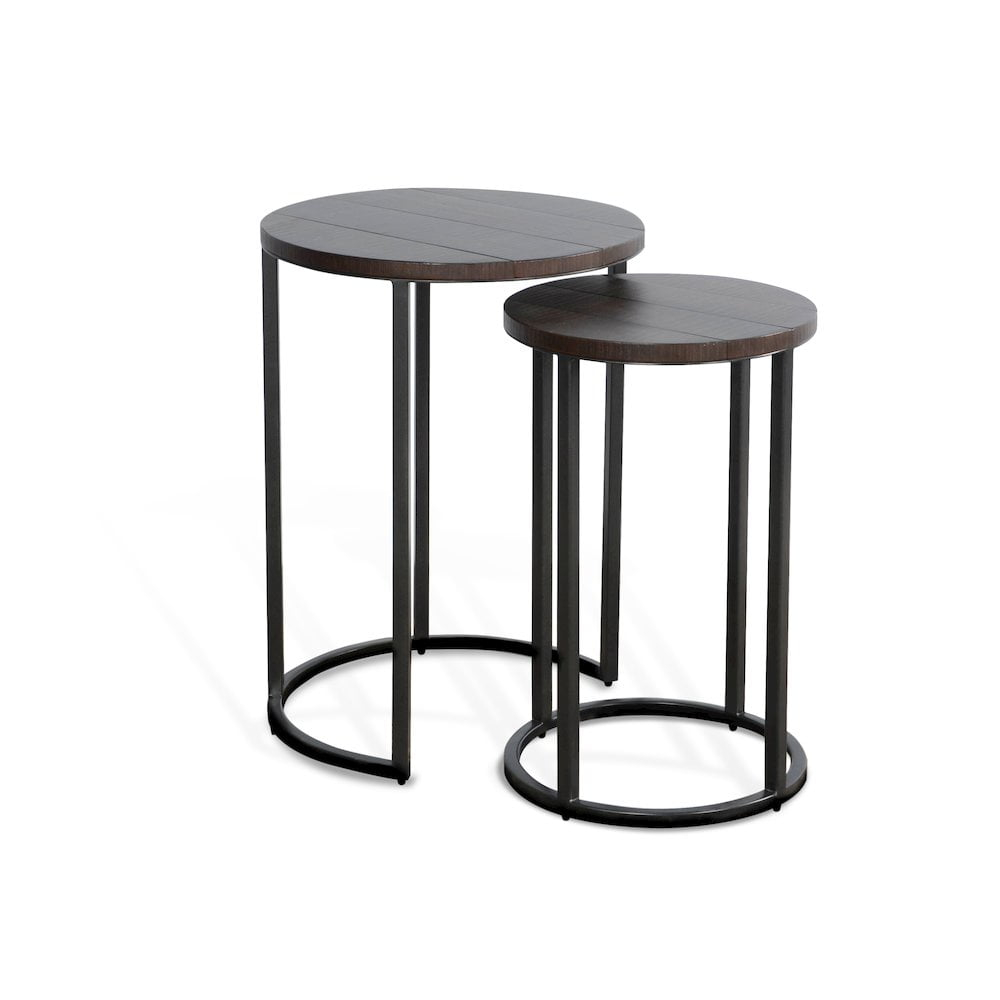 Sunny Designs Round Nesting Side Table Set