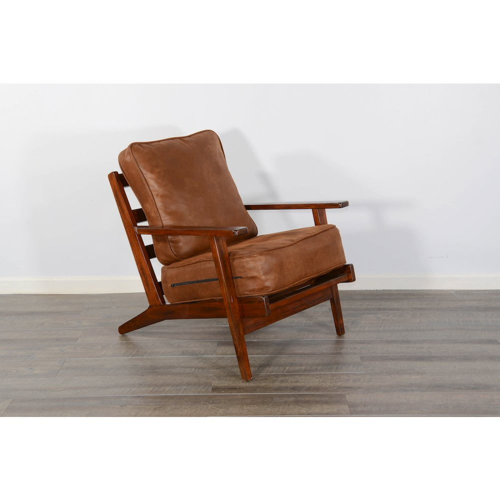 Sunny Designs Santa Fe Mahogany Accent Chair with Cushions in Dark Chocolate