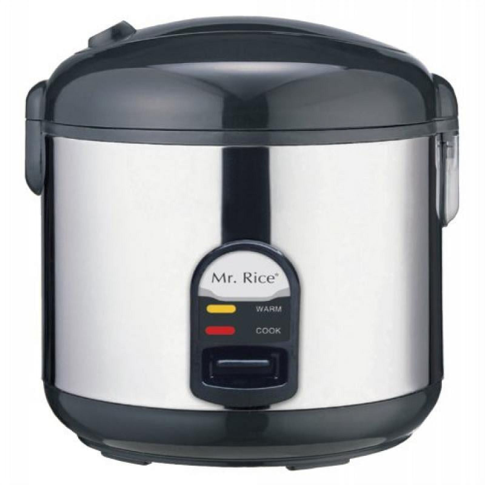 Mr. Rice 10-Cup Stainless Steel Electric Rice Cooker with Steamer