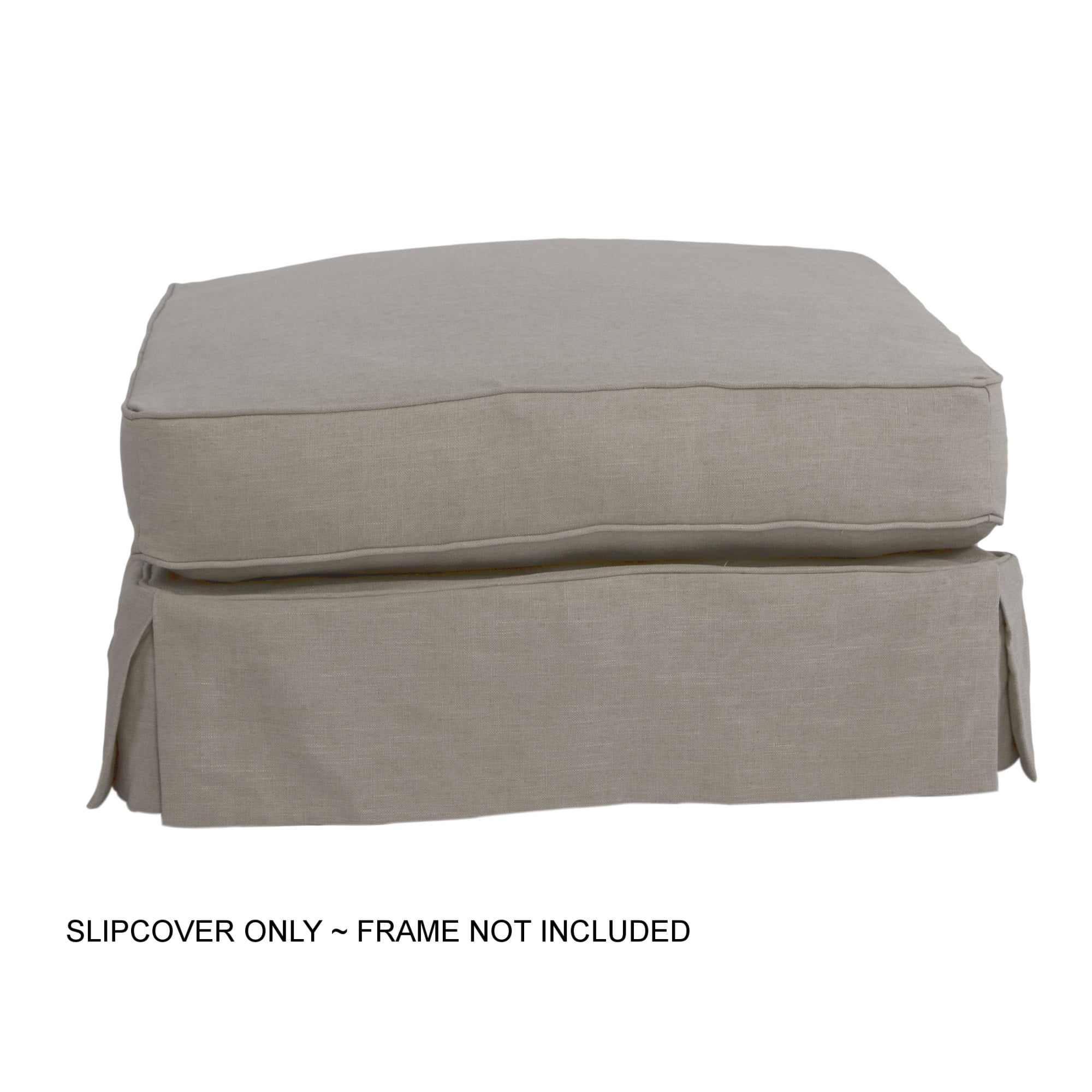 Sunset Trading Horizon Replacement Slipcover Only for Rectangular Ottoman   ?Light Gray