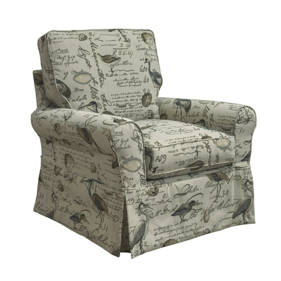 Sunset Trading Horizon Slipcover Box Cushion Chair | Bird Script
